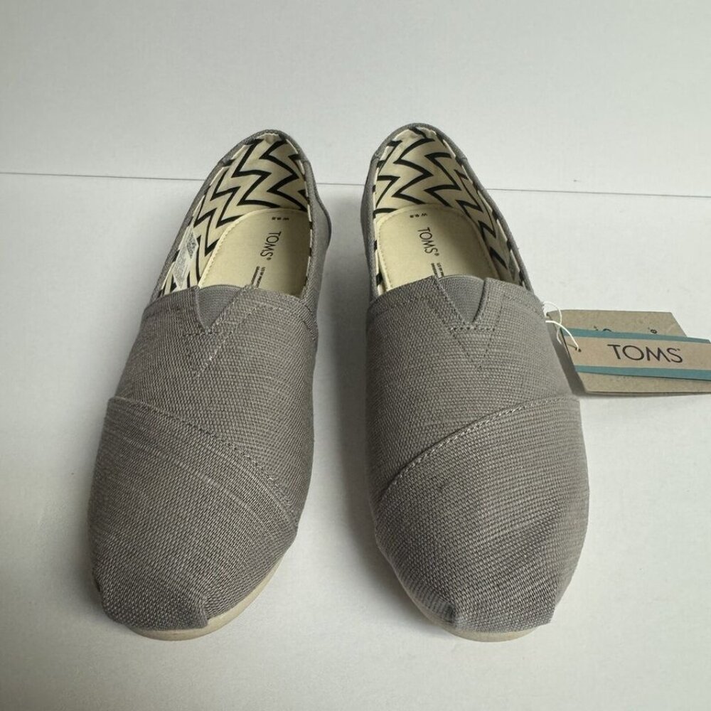 Toms Womens Alpargata Slip On Gray Size 9.5 M - Picture 3 of 6